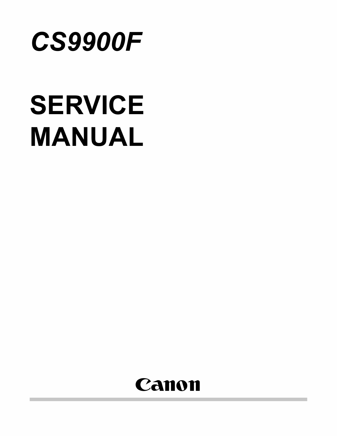 Canon Options CS-9900F Document-Scanner Parts and Service Manual-1